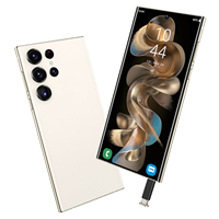 هاتف ذكي 5G طراز S24 لعام 2024 بشاشة 7.3 بوصة وذاكرة 3 جيجابايت + 64 جيجابايت، يدعم CDMA/LTE، بطارية 3000 مللي أمبير، هاتف ألعاب مع شاشة LCD بمعدل تحديث 90 هرتز، شريحتي اتصال وشحن سريع