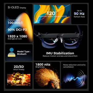 Lunettes Ar Movie <span class=keywords><strong>Vr</strong></span> Lunettes de matériel Ar avec affichage cinématographique vif Regarder des films Immersive <span class=keywords><strong>Vr</strong></span>/Ar pour le cinéma à domicile - Product Image 2