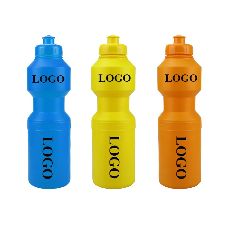 LDPE/HDPE 740ml Plastik logo Kunden spezifische Fahrradsport-Wasser flasche BPA-freie Plastik-Sport wasser flasche