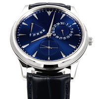 Montre mécanique pour homme GF, design de luxe rétro classique 2026, miroir saphir unique, affichage du calendrier, phase de lune