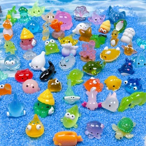 Mini-sac surprise animaux marins, figurine miniature en résine, modèle de scène animale, ornement de bureau pour étudiant, jouet cadeau - Product Image 6