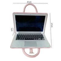 Étui pour ordinateur portable en cuir respirant et imperméable, couleurs mélangées tendance, pour sac à main - Utilisation quotidienne, protection au bureau et au travail
