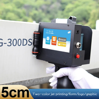 Impresora de Inyección de Tinta Comercial de Formato Grande de 5 cm para Logotipos, Impresora de Códigos de Barras y Fechas de Caducidad de 50 mm, Máquina de Impresión Portátil Multilínea