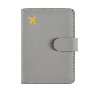 Cartera de Viaje de Cuero PU Personalizada con Protección RFID, Diseño Ligero para Avión, Funda para Pasaporte, Porta Tarjetas, Logotipo Personalizado para Viajes Aéreos - Product Image 1