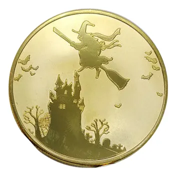 Happy Halloween coin token All Saints' Day coin metal challenge coin