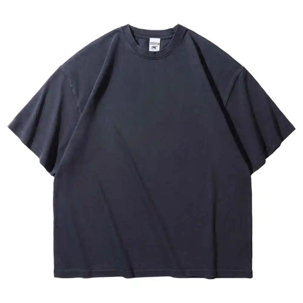 High Quality Heavyweight Custom Casual Blank 320gsm Short Sleeve Oversized 100%cotton Vintage Acid Washed T Shirt Men