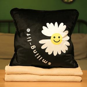 Manta de franela 3 en 1 Suncan a precio económico, manta de <span class=keywords><strong>aire</strong></span> acondicionado con diseño de dibujos animados y almohada. - Product Image 1