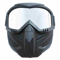 Masque de protection avec lunettes anti-vent et anti-poussière, idéal pour les activités de plein air