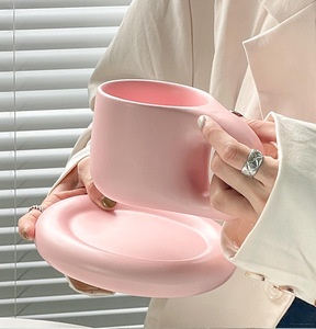 <b>Handmade</b> Modern Luxury <b>Ceramic</b> Coffee <b>Mug</b> Custom Printed Porcelain Tea Cups Saucers Most Popular Glass Drinkware for Gifts - Product Image 6