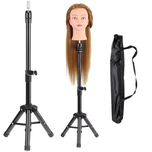 Soporte Metálico para Cabeza de Maniquí de Peluquería, Soporte de Práctica de Peluquería, Trípode para Exhibición de Pelucas, Cabeza de Maniquí para <span class=keywords><strong>AliExpress</strong></span> - Product Image 1