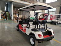 Voiturette de golf électrique à 4 places et 4 roues, véhicule utilitaire pour les centres de villégiature, les parcs et les sites touristiques, transport sur de courtes distances