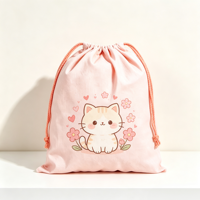Sac à cordon personnalisé bleu clair avec logo, motif dauphin marin, réutilisable et portable pour le rangement d'articles de natation et de sport