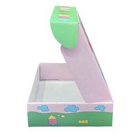 Boîte d'avion en papier ondulé de 2mm d'épaisseur personnalisée petit emballage carré de carton cadeau feuille UV forte éponge sans doublure