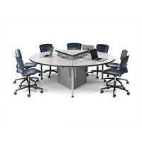 Table de laboratoire informatique pour étudiants, design moderne pour salle de classe scolaire