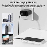 Écran de contrôle magnétique T5 pour vlog et selfie, moniteur de selfie pour caméra arrière avec télécommande Bluetooth, compatible iPhone et Android