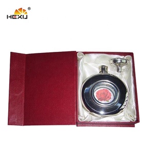 Bình Đựng Trong Suốt Bằng Thép Không Gỉ Hình Tròn 5Oz Lạ Mắt Bình Đựng Hông Có Cửa Sổ Kính - Product Image 6