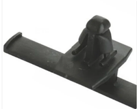 Attaches-câbles en nylon réutilisables avec clip de fixation à trou ovale et ensemble de boucles de fixation