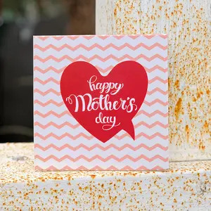 Love MINI Square Teacher's Day thank you card Factory Price Mother's Day Greeting Card