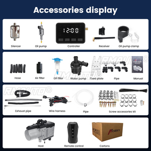เครื่องทำความร้อนน้ำมันเบนซิน 12V 5KW พร้อมรีโมทคอนโทรล จอ LCD ใช้ได้กับน้ำมันดีเซลและเบนซิน สำหรับรถบรรทุก - Product Image 2