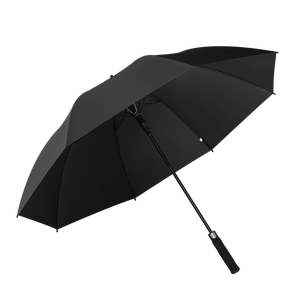 <span class=keywords><strong>Homme</strong></span> d'affaires personnalisé revêtement noir parasol femmes parapluie de golf semi-automatique étanche à la pluie parapluie droit avec impression de logo - Product Image 6