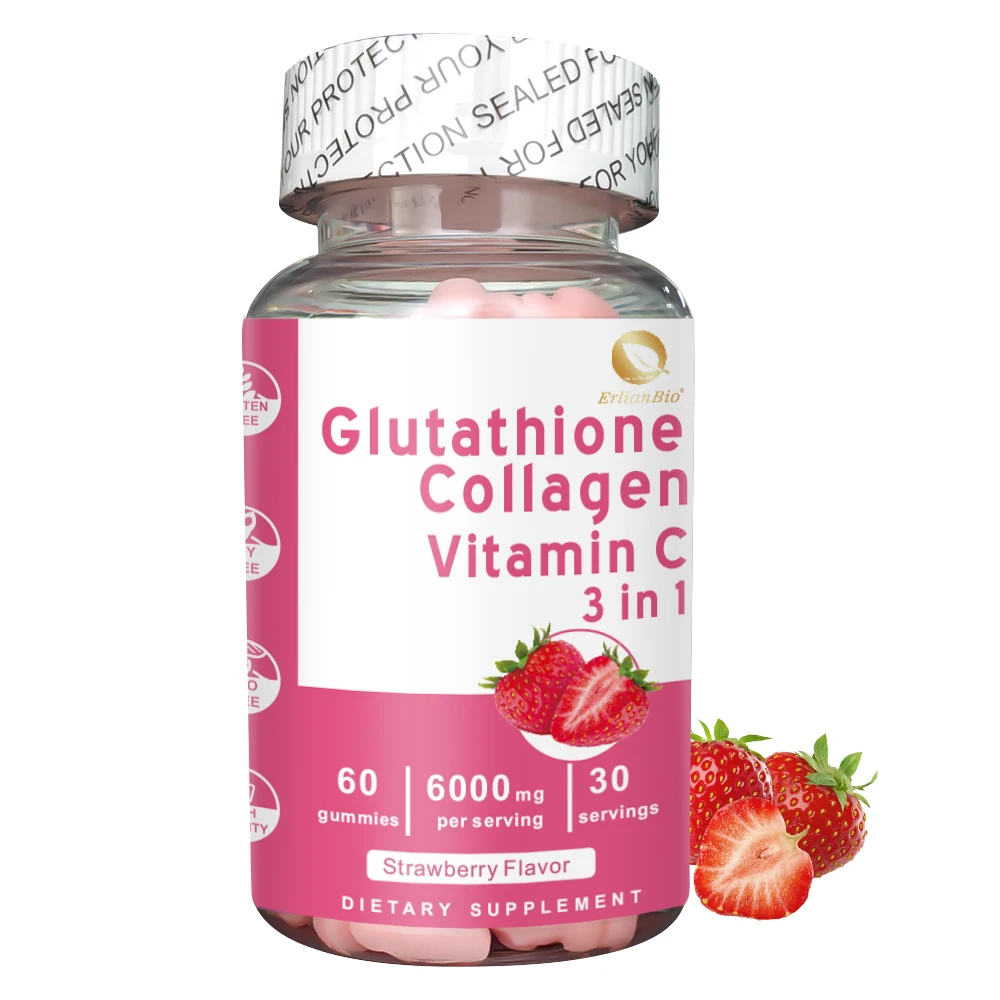 glutathione 6000mg OEM Glutathione Skin Whitening Supplement Gummies 6000mg