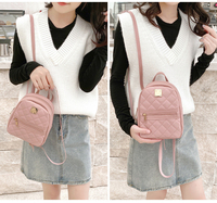 Vente en gros sac à dos pour filles en cuir PU logo personnalisé cadeau femme sac de jour pas cher mini sacs pour dames sac à dos d'étudiant