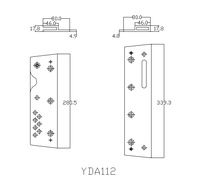 Composants de suspension pour enceintes Line Array de 12 pouces en aluminium