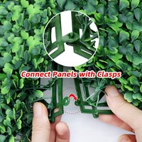 Panneaux de haie en buis artificielle, panneaux muraux en gazon artificiel, haie en buis, fausses plantes en plastique, mur vert, plantes artificielles, décoration