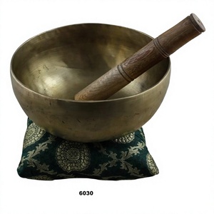 Cuenco de latón de Venta caliente grande para meditación y curación de larga duración gran cuenco de sonido para meditación y Yoga - Product Image 1