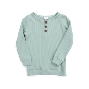 Commercio all'ingrosso Delle Ragazze Boutique di Abbigliamento Per Bambini Abbigliamento Camicie A Costine di Cotone <span class=keywords><strong>Manica</strong></span> <span class=keywords><strong>Lunga</strong></span> In Tessuto di Autunno Shirts Bambino Costola con Bottoni - Product Image 4