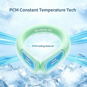 ท่อทำความเย็น PCM สำหรับคอ วัสดุ TPU ปลอดภัยต่อผิวหนัง แหวนคล้องคอ รักษาอุณหภูมิคงที่ 15 องศาเซลเซียส ช่วยคลายร้อนกลางแจ้ง - Product Image 4