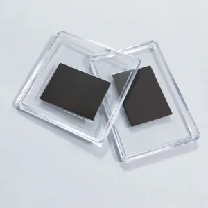 Quadros magnéticos para fotos, ímã de geladeira acrílica branco, ímãs de acrílico transparente com inserção de foto