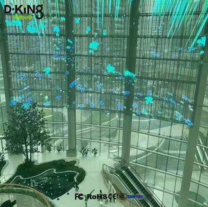 Pantalla LED Transparente de Vidrio, Pantalla Luminosa Positiva para Interiores de Paso Pequeño, Fácil Instalación, Pantalla HD a Todo Color - Product Image 3