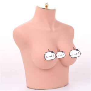 หุ่นจำลองท่อนบนสตรีทำจากซิลิโคนเสมือนจริงสำหรับวิทยาศาสตร์การแพทย์ แบบครึ่งตัวสำหรับใส่เสื้อชั้นใน ขนาด 75B/C - Product Image 3