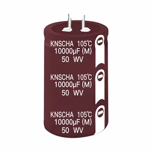 مكثف لحام 400v Suppliers-KNSCHA المفاجئة في نوع الألومنيوم مُكثَّف كهربائيًا 250V 2200 فائق التوهج حياة طويلة 5000 ساعة مُكثَّف كهربائيًا