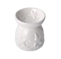 Diffuseur d'huiles essentielles en céramique, lampe parfumée portable, blanc et gris, pour le printemps, l'été et l'automne