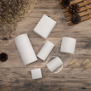 Velas de Pilar Blancas sin Perfume, Velas de Cera de Larga Duración para Bodas, Decoración del Hogar, Ceremonias Religiosas, Eventos Festivos, Iluminación de Mesa - Product Image 5