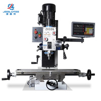 Mesin Bor Presisi Tinggi Jeolutee ZX32G, Mesin Bor Logam, Fungsi DRO, Tapping, Drilling, Milling, 220V/380V