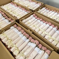 Bunga Mawar Buatan Tangan dari Pipa Pembersih, Buket Kecil Grosir, Bunga Palsu Siap Pakai, Dekorasi Rumah Natal, Bunga Artifisial dalam Jumlah Besar