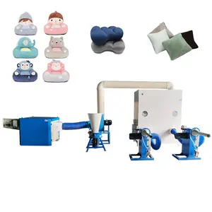 Cushion pillow production line carding fiber and foam Sponge filling machine cotton sponge crusher toy pillow filling machine