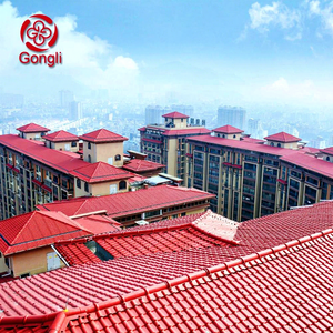 Tegola Tradizionale in Resina Sintetica <span class=keywords><strong>PVC</strong></span> Resistente al Calore e Ignifuga, Rivestita in ASA, Durevole, Antivento e Impermeabile per Coperture Piane - Product Image 2