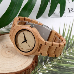 100% 手工制作的无名无姓男士腕表日本外务大臣都穿着木竹手表 - Product Image 4