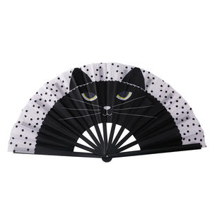 Abanico Plegable Grande de <span class=keywords><strong>13</strong></span> Pulgadas, Abanico Chino Japonés de Plástico Festivo con Brillo UV para Festivales de Música, Clubes, Fiestas, Bailes, Actuaciones, Graduaciones - Product Image 6