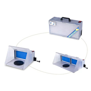 <span class=keywords><strong>Cabine</strong></span> <span class=keywords><strong>de</strong></span> pulvérisation d'aérographe professionnelle avec tuyau <span class=keywords><strong>de</strong></span> filtre <span class=keywords><strong>de</strong></span> lumières <span class=keywords><strong>de</strong></span> LED - Product Image 2
