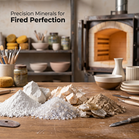 Poudres minérales de feldspath et de quartz pour la fabrication céramique : efficacité de cuisson améliorée, développement de la glaçure et amélioration de la surface