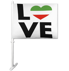 ธงชาติอิหร่านติดรถยนต์แบบพิมพ์สองด้าน โพลีเอสเตอร์ สำหรับตกแต่งรถยนต์ ราคาส่งถูก รับทำโลโก้ตามสั่ง - Product Image 6