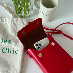 Bolso vertical con hebilla magnética dura, bolso de hombro unisex, estilo moderno y a la moda, color rojo vino, marrón chocolate, gris, blanco - Product Image 2