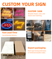 Enseigne néon LED en acrylique sur mesure de luxe, à intensité variable, pour entreprise, mariage, fête, voiture, décoration murale intérieure/extérieure, veilleuse de chambre