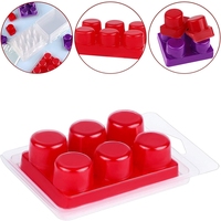 Vente Fabricants : Emballage rectangulaire en plastique thermoformé à 5 cavités, type clamshell, recyclable, pour barres de cire fondante et outils