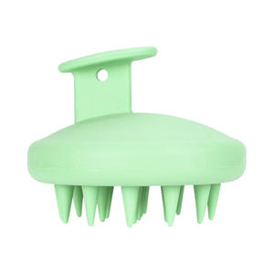 หวีแปรงนวดศีรษะสำหรับผู้ชายและผู้หญิงหวีแปรง<span class=keywords><strong>นวด</strong></span>หนังศีรษะแห้งและเปียกทำจากซิลิโคนแท้ - Product Image 4